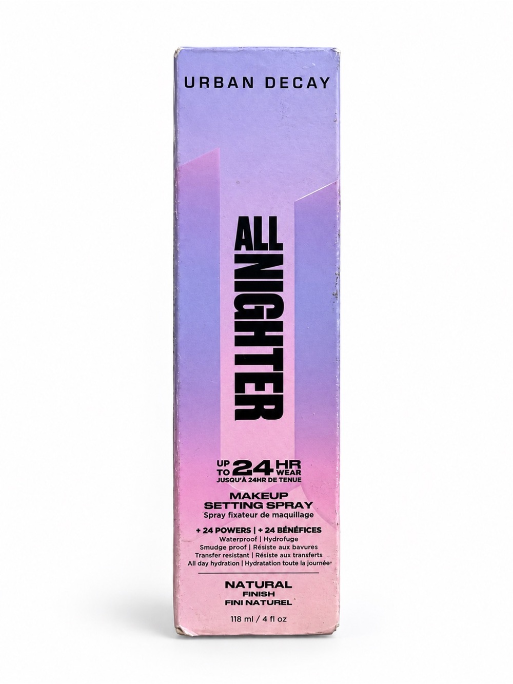 Urban Decay Setting Spray in Pink to Lavender Gradient